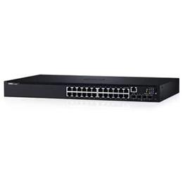 Dell Networking N1524 24x 1GbE + 4x 10GbE SFP+ fixed ports Stacking IO to PSU